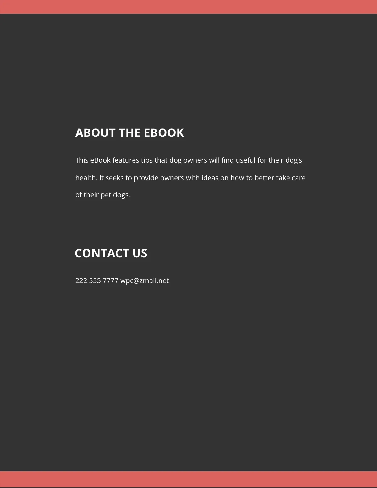 Free Blank eBook Template to Edit Online