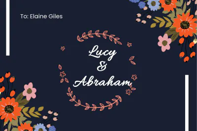 Free Wedding Note Card Template to Edit Online