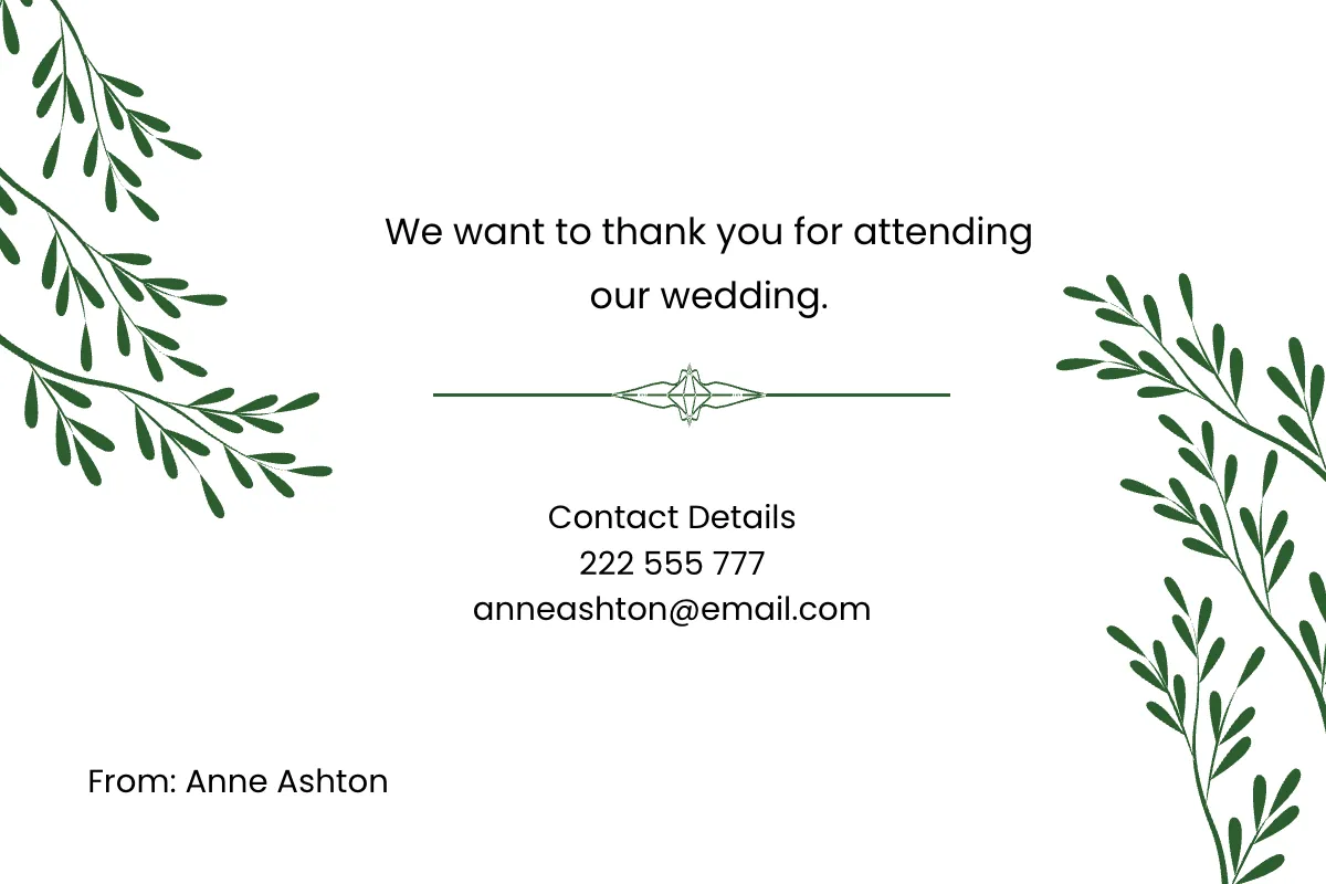 Free Thank You Note Card Template to Edit Online