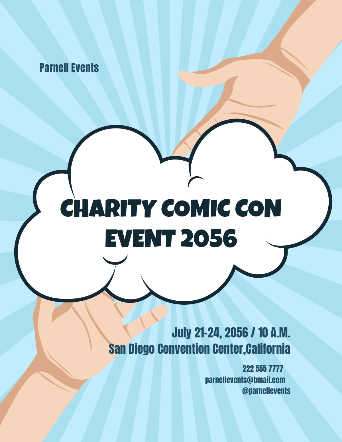 Charity Comic Con Event Flyer