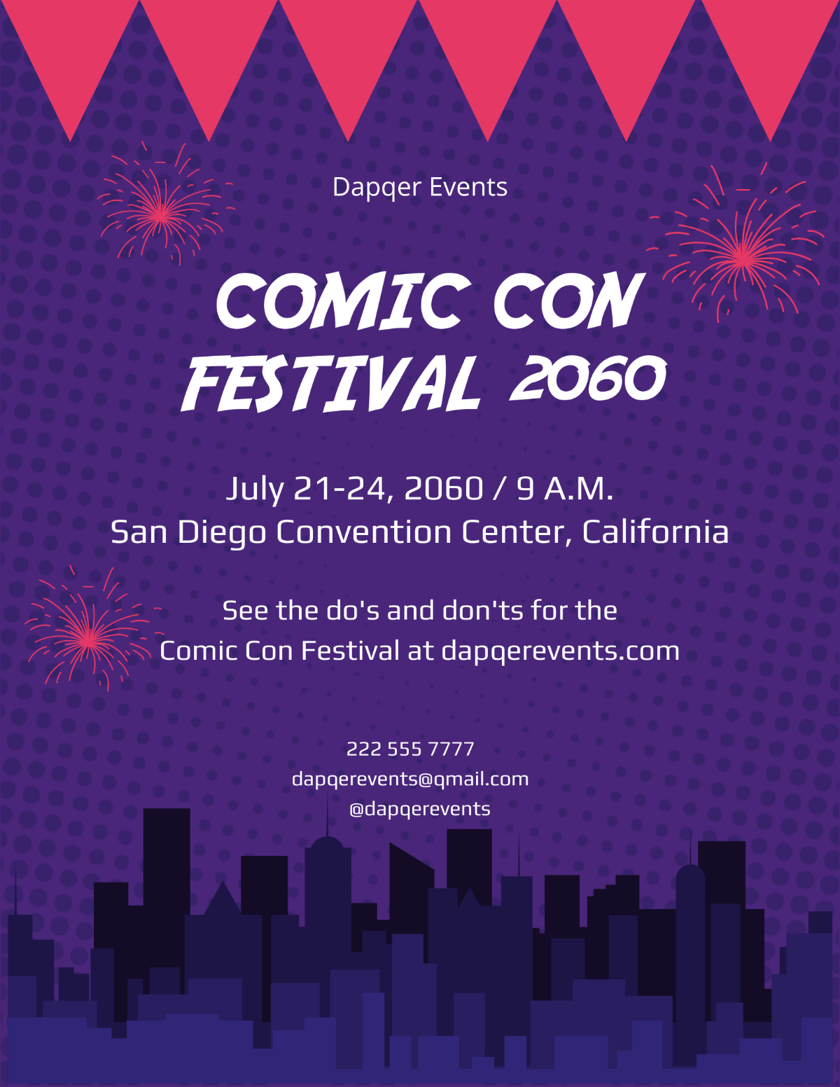 Comic Con Festival Flyer