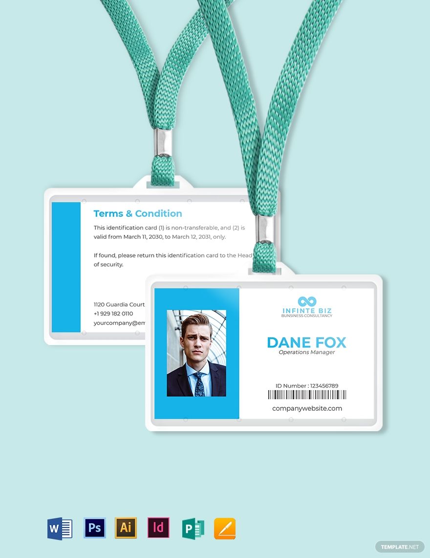 Printable ID Card Template