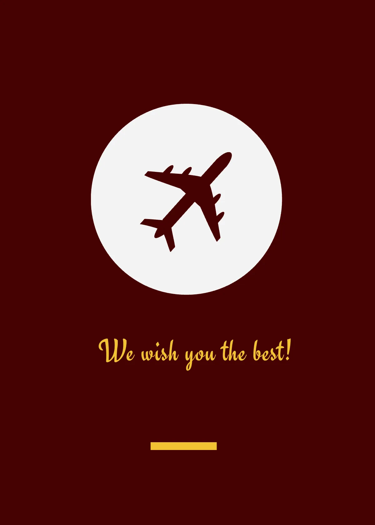 Free Modern Good Luck Card Template to Edit Online