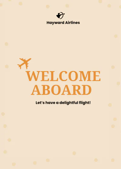 Free Welcome Aboard Card Template to Edit Online