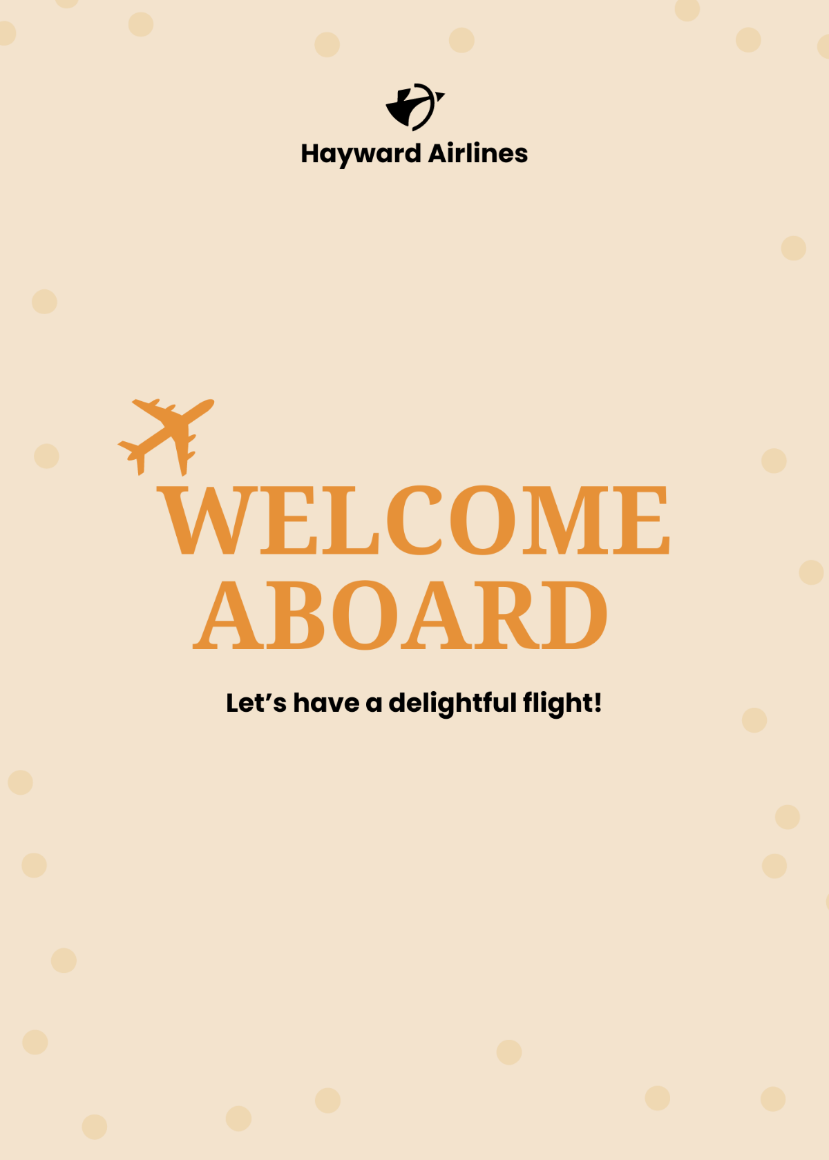 Welcome Aboard Card