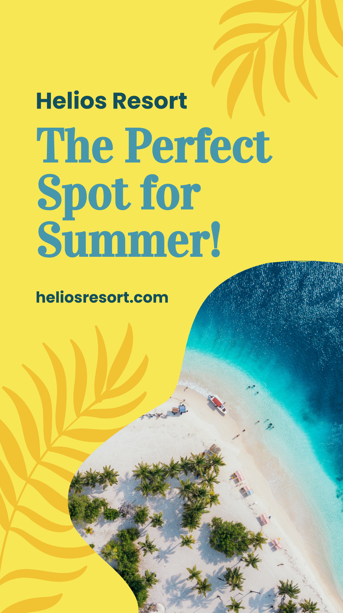 Free Summer Resort Whatsapp Post Template