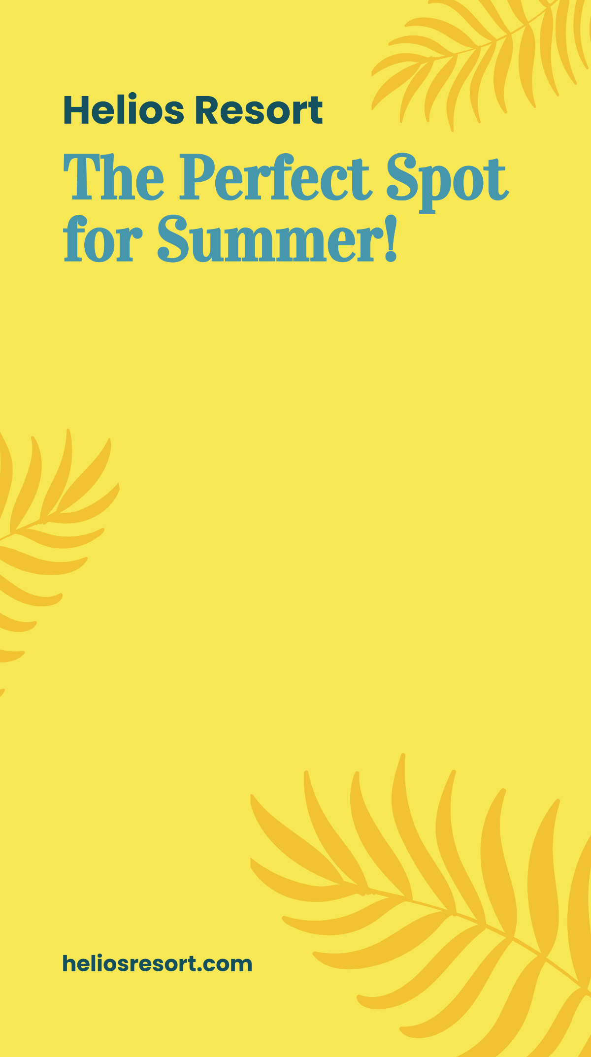Summer Resort Snapchat Geofilter Template
