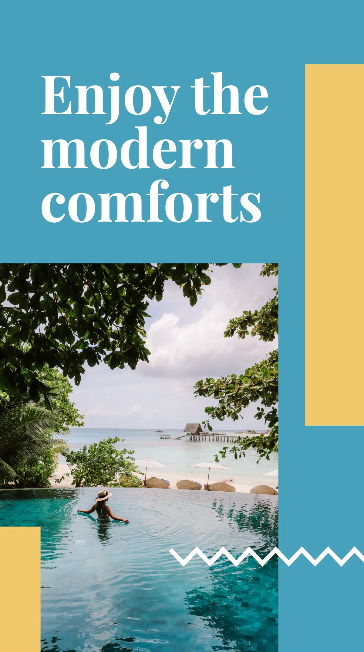 Free Modern Resort Instagram Story Template to Edit Online