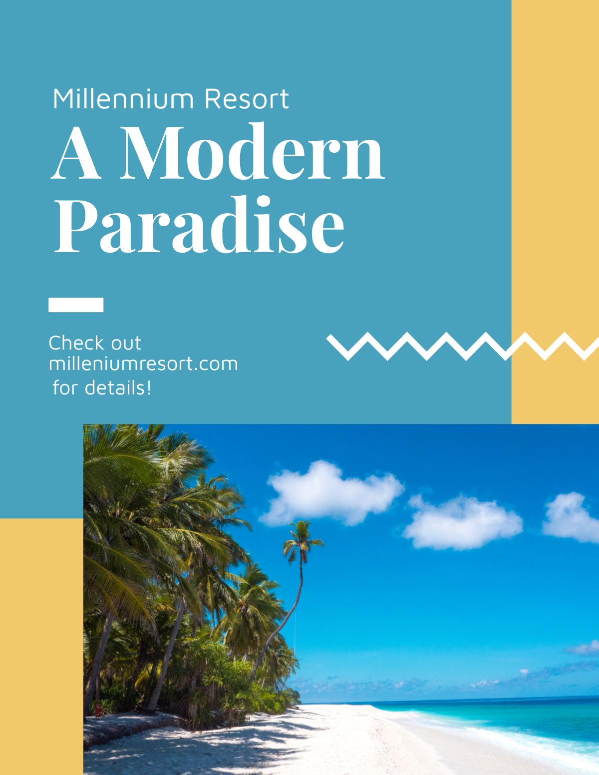 Modern Resort Flyer Template - Edit Online & Download