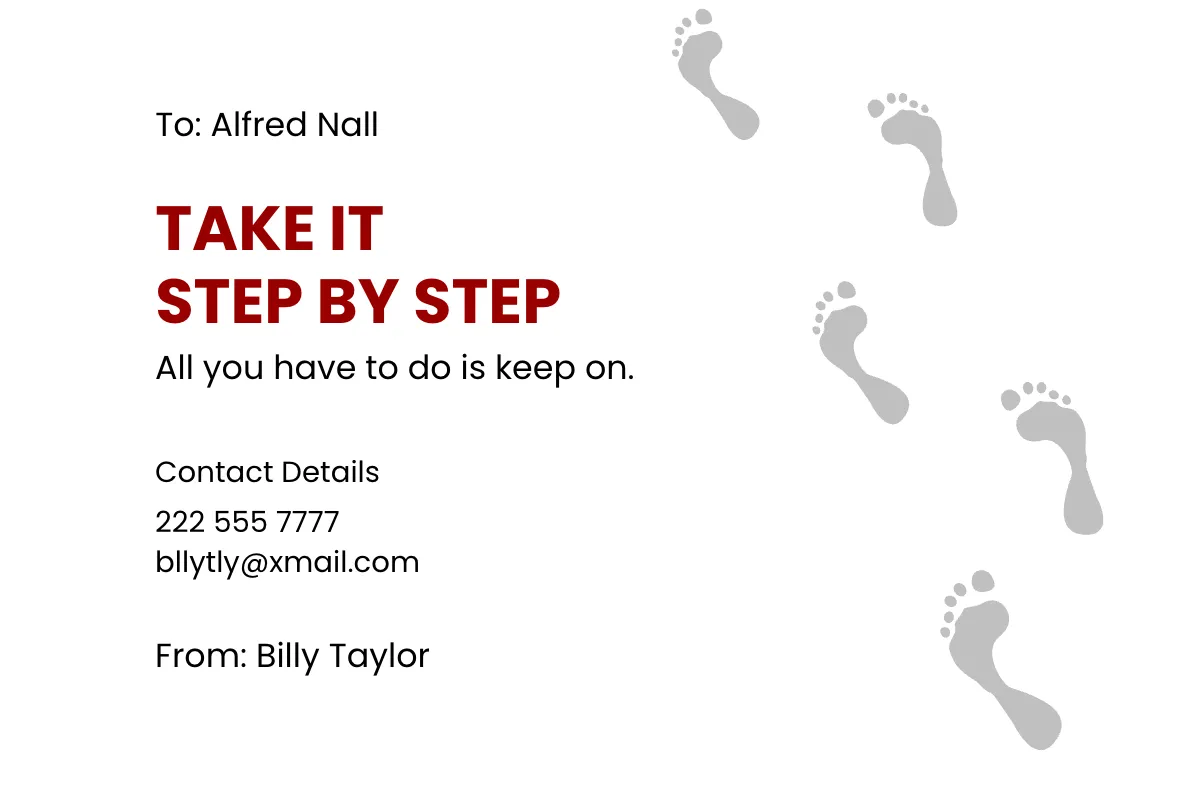 Free Digital Encouragement Card Template to Edit Online