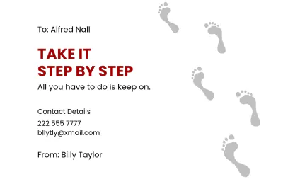 Free Digital Encouragement Card Template to Edit Online