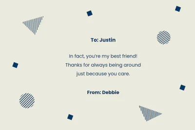 Free Modern Friendship Card Template to Edit Online
