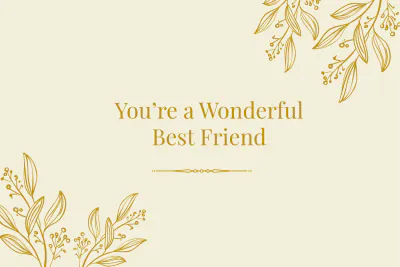 Free Elegant Friendship Card Template to Edit Online