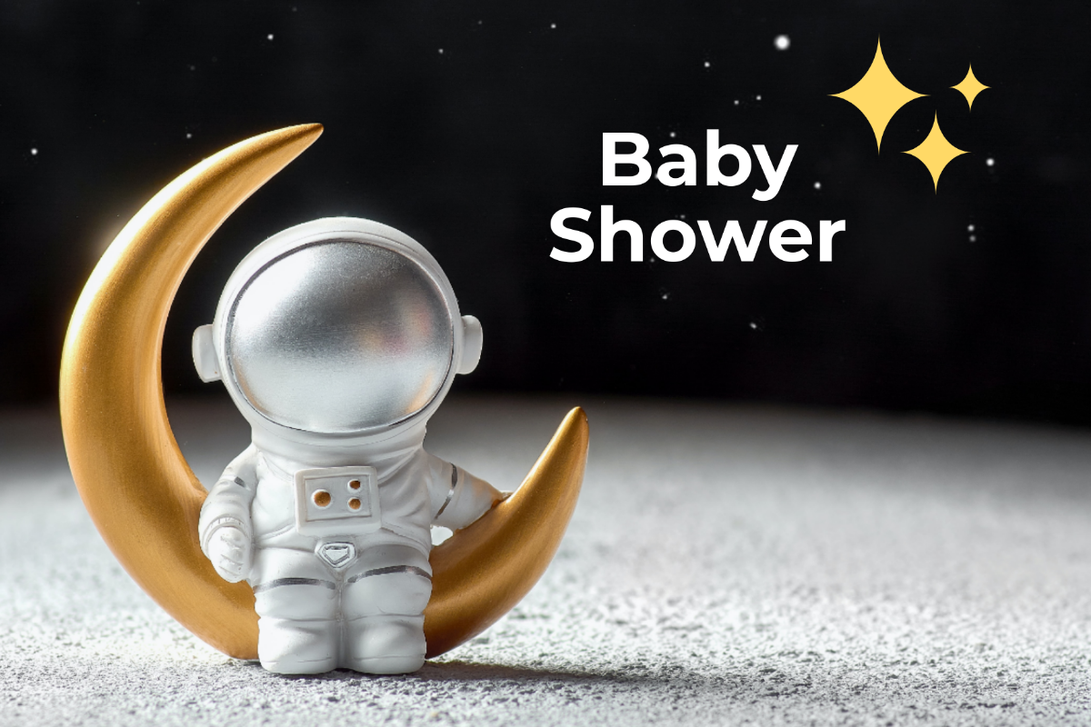 Space Baby Shower Card Printable Template