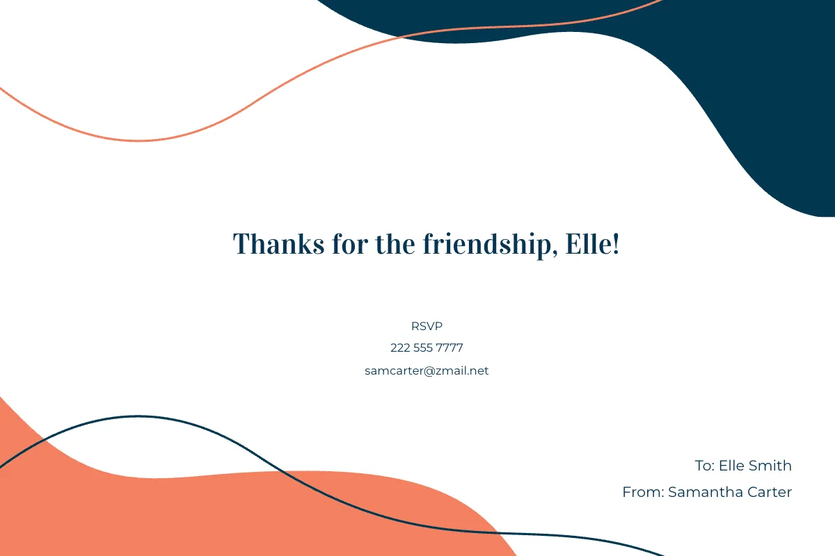 Free Creative Friendship Card Template to Edit Online