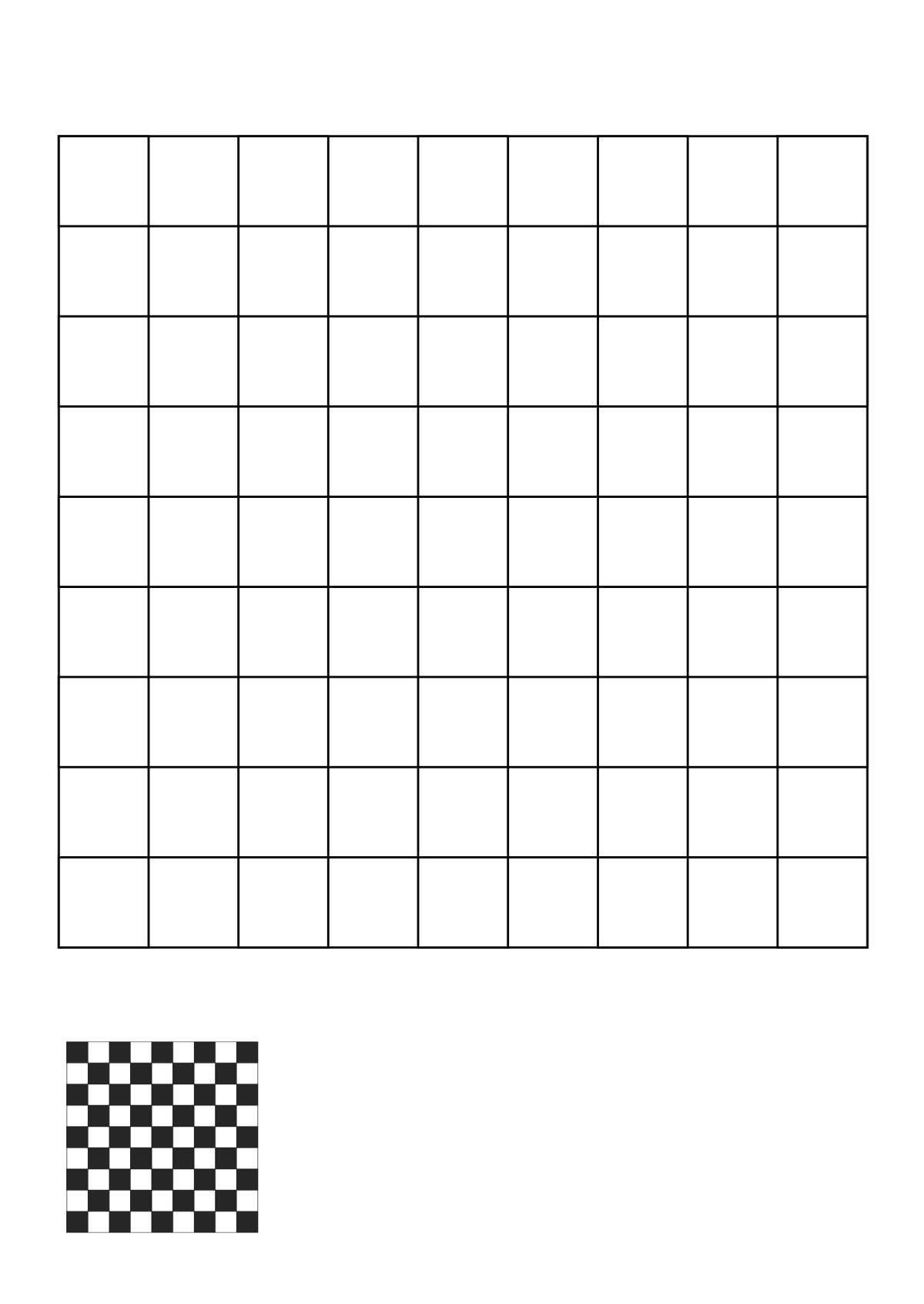 Checkered Flag Pattern coloring page Template