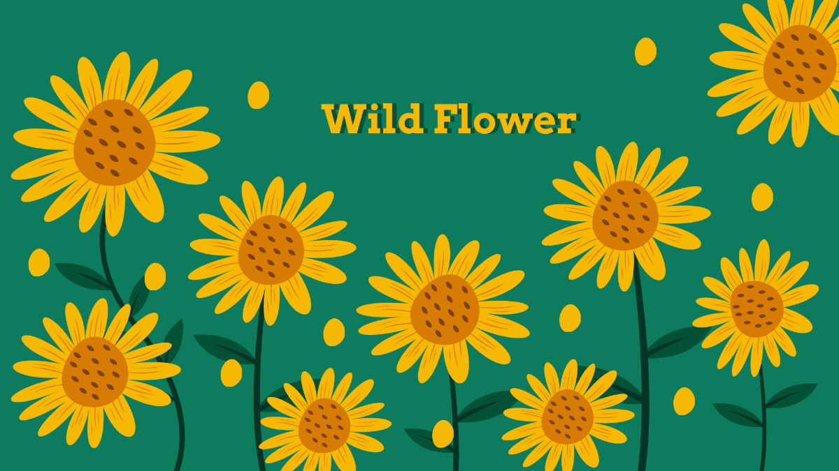 Free Sunflower Art Wallpaper Template