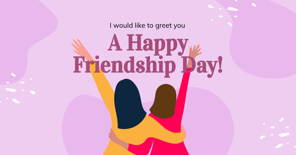 Happy Friendship Day Facebook Post Template