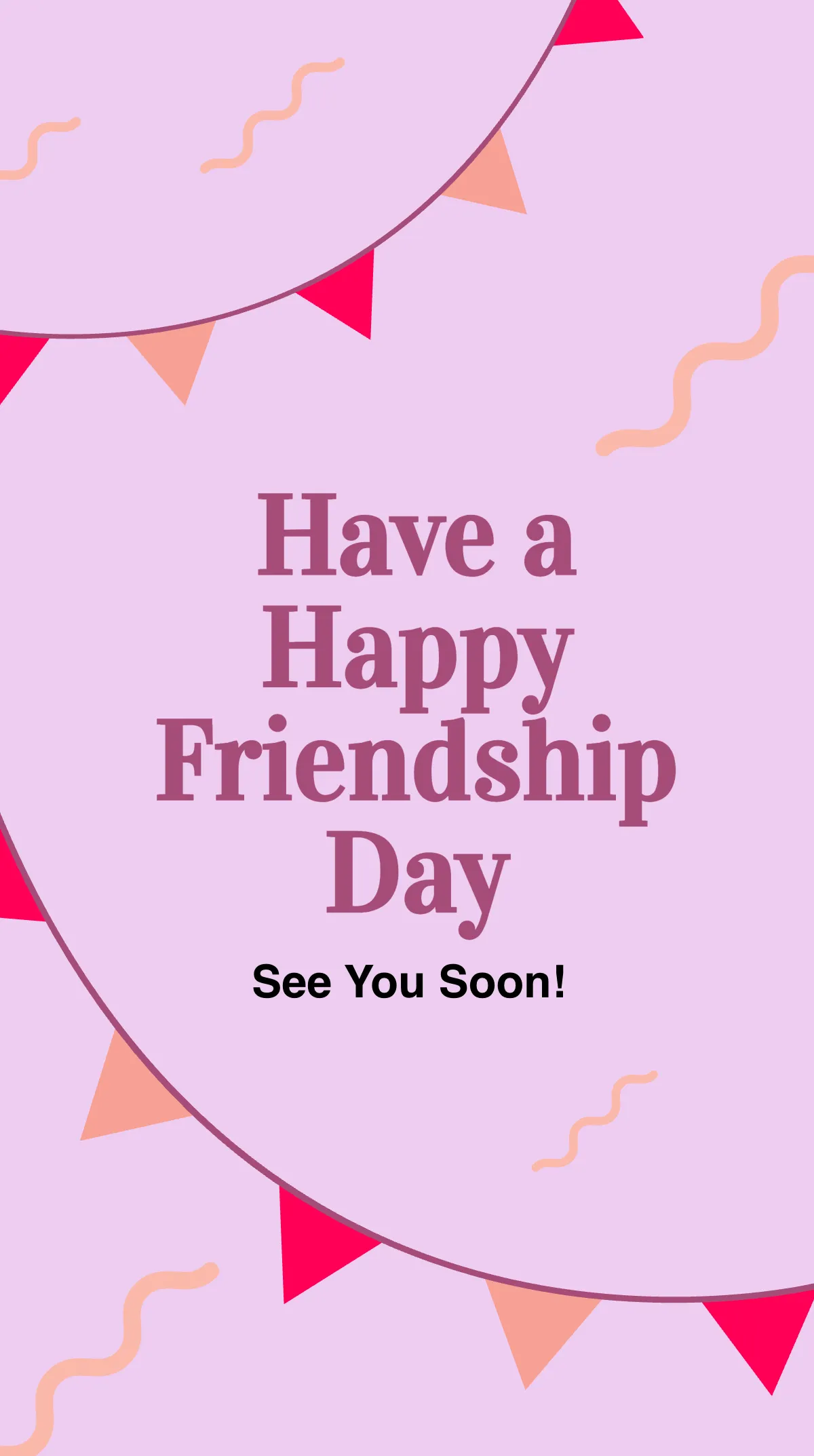 Free Happy Friendship Day Instagram Story Template to Edit Online
