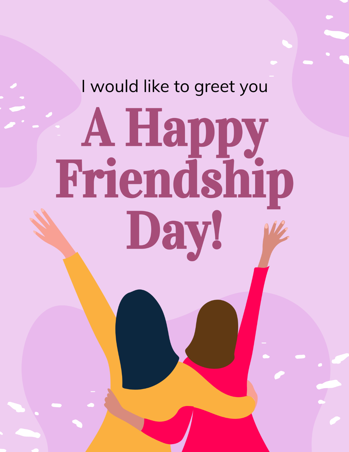 Happy Friendship Day Flyer Template