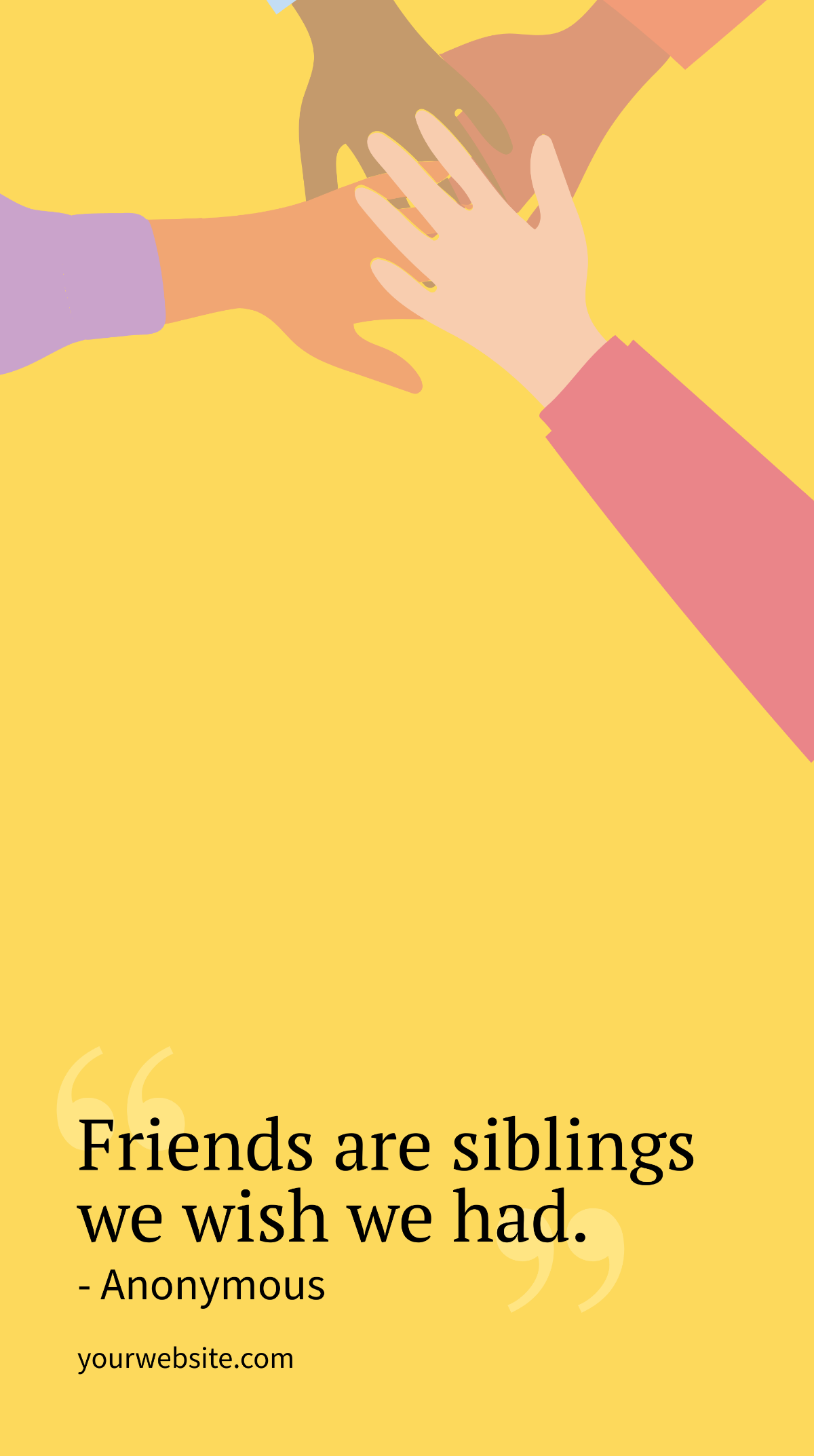 Friendship Day Quote Snapchat Geofilter Template