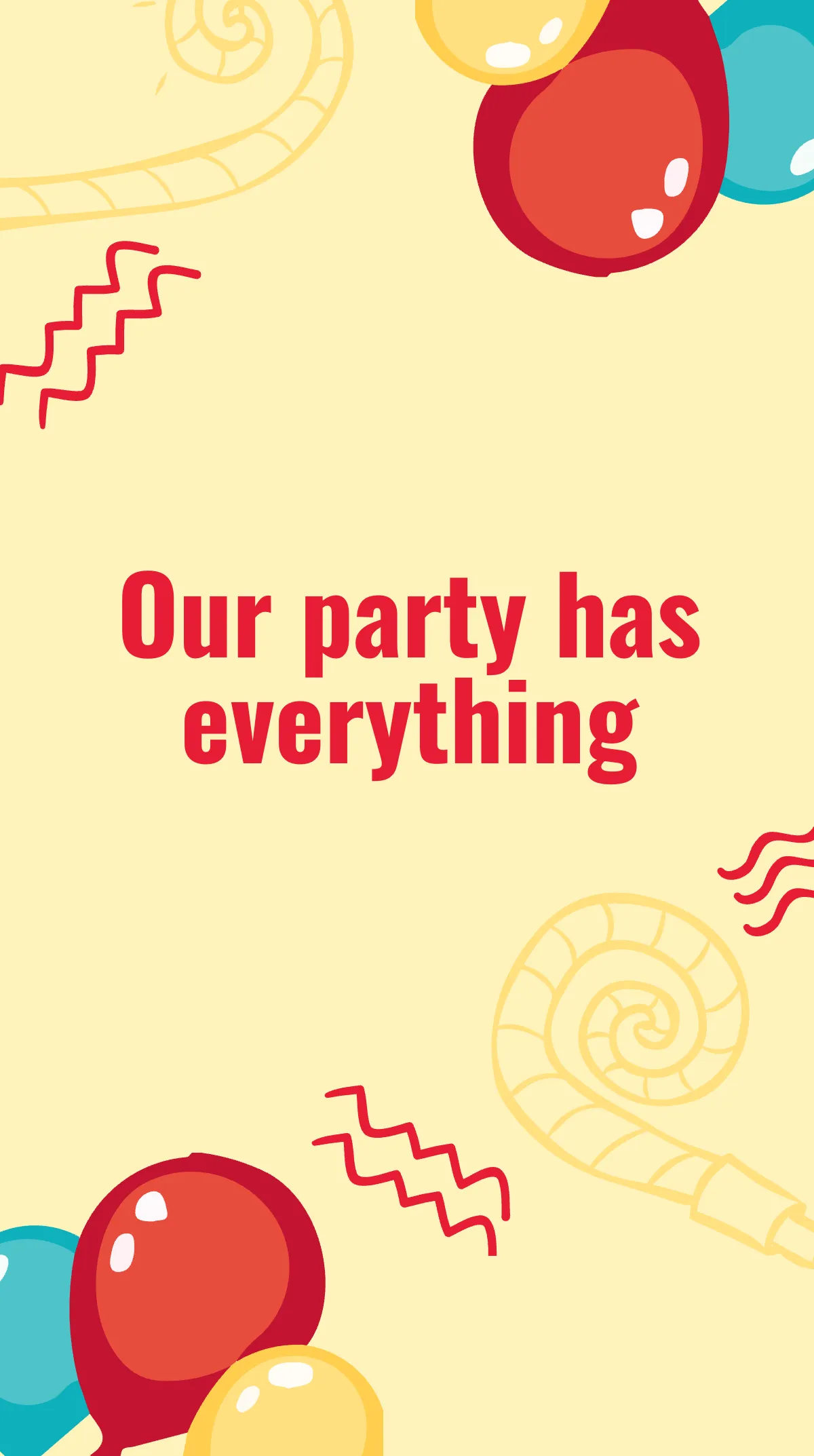 Free Friendship Day Party Instagram Story Template to Edit Online