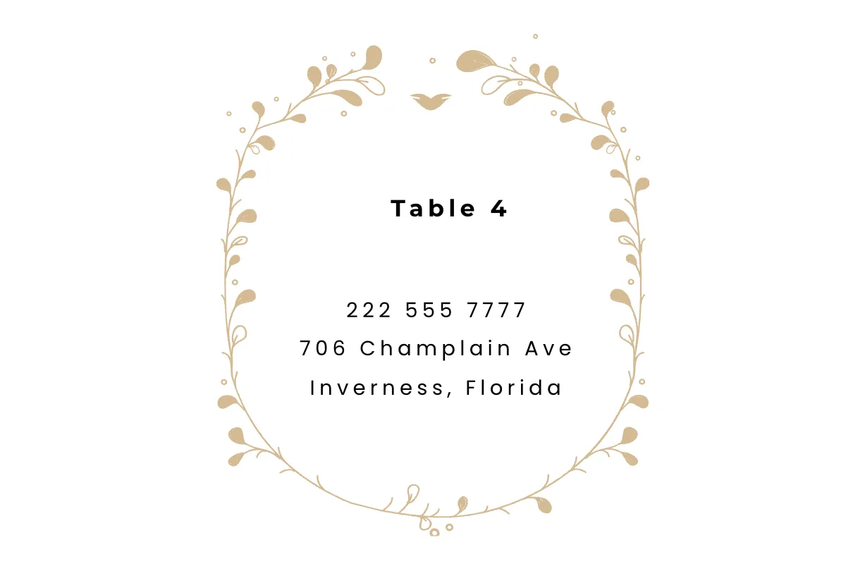 Free Floral Tent Card Template to Edit Online