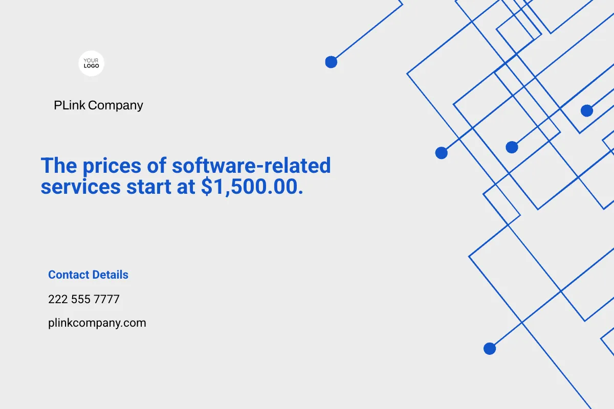 Free Software Rate Card Template to Edit Online