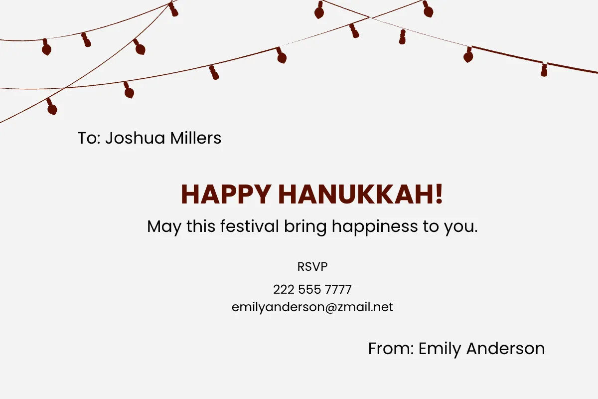 Free Funny Hanukkah Card Template to Edit Online