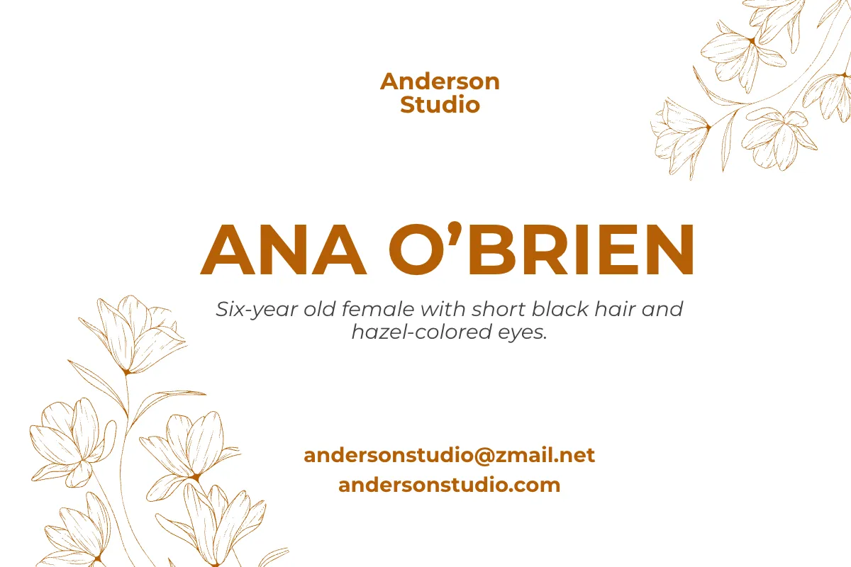 Free Floral Comp Card Template to Edit Online