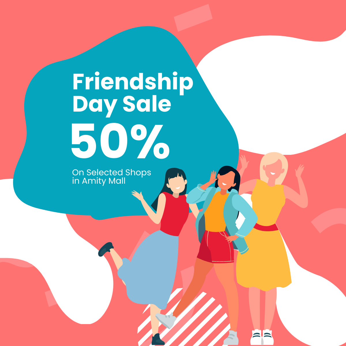 Friendship Day Sale Linkedin Post Template