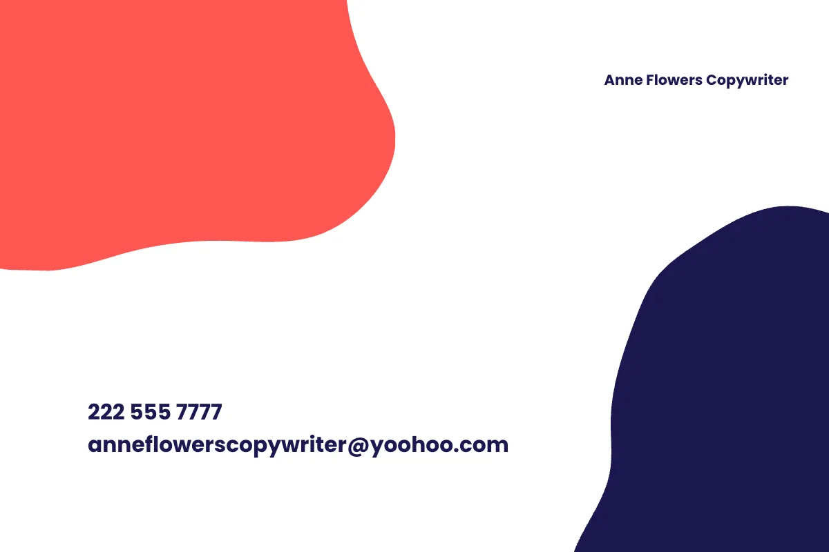 Free Copywriter Rate Card Template to Edit Online