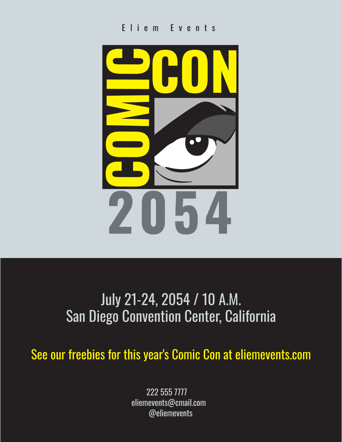 Comic Con Event Flyer