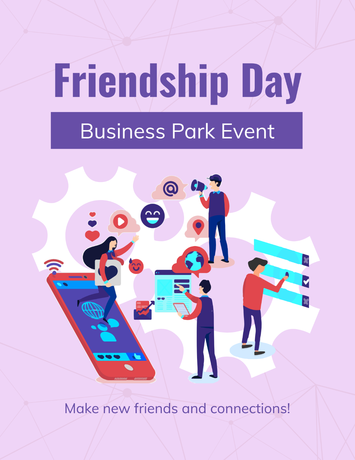 Friendship Day Business Flyer Template