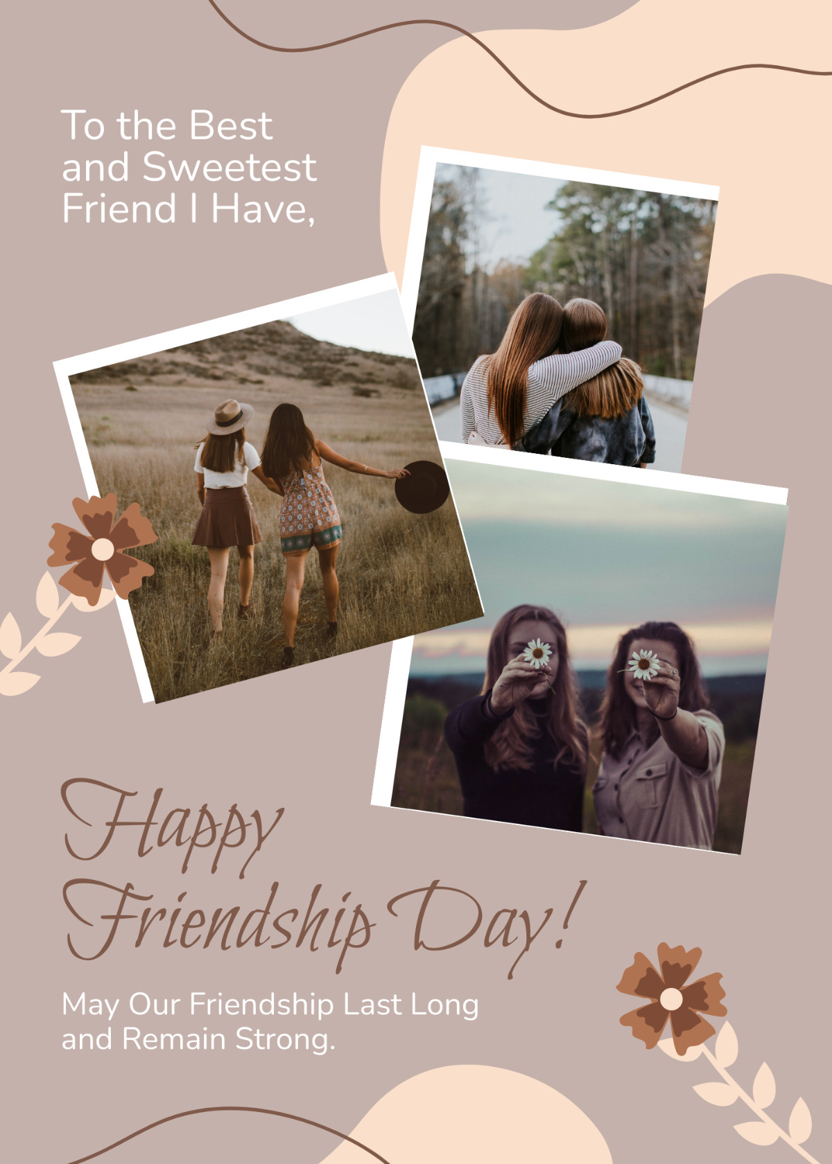 Happy Friendship Day Card Template