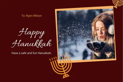 Free Photo Hanukkah Card Template to Edit Online