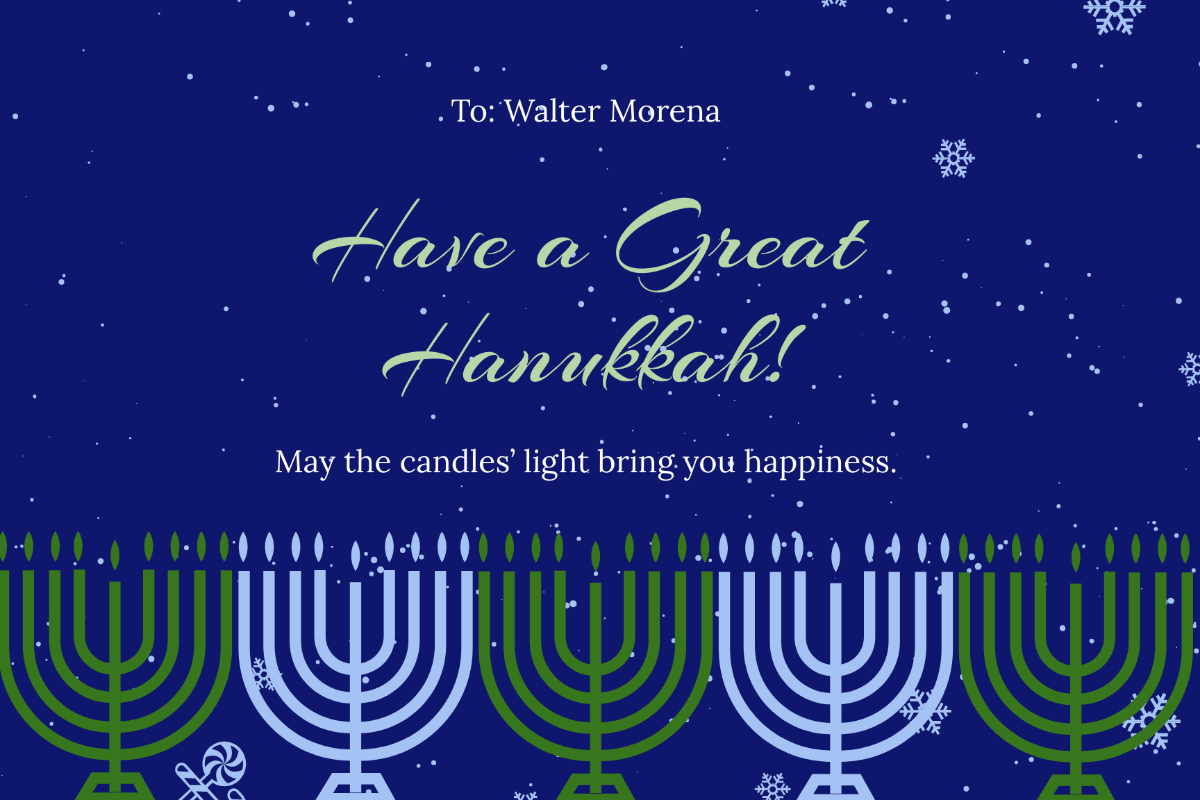 Creative Hanukkah Card