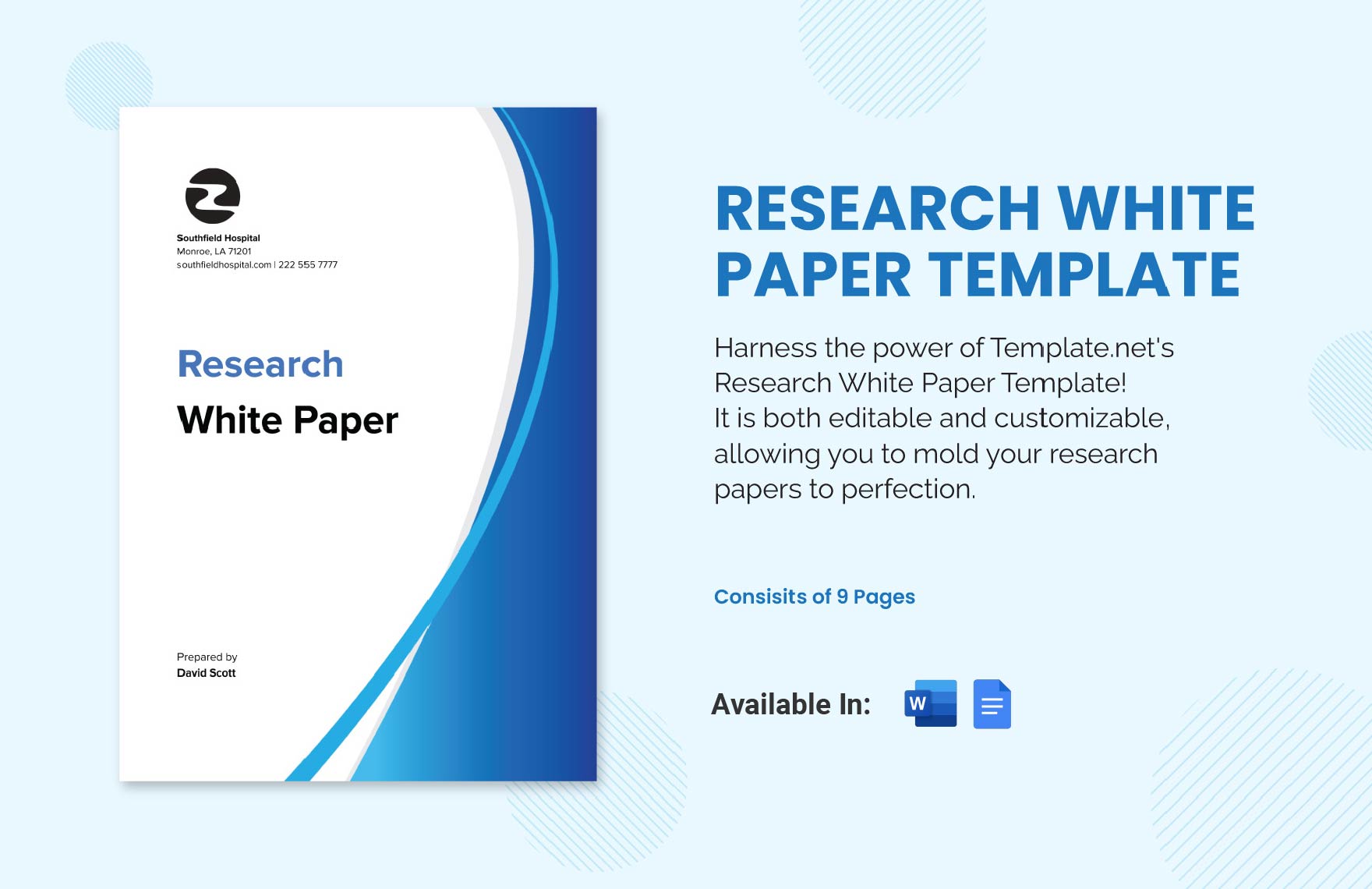 Editable Research White Paper Templates In Word To Download