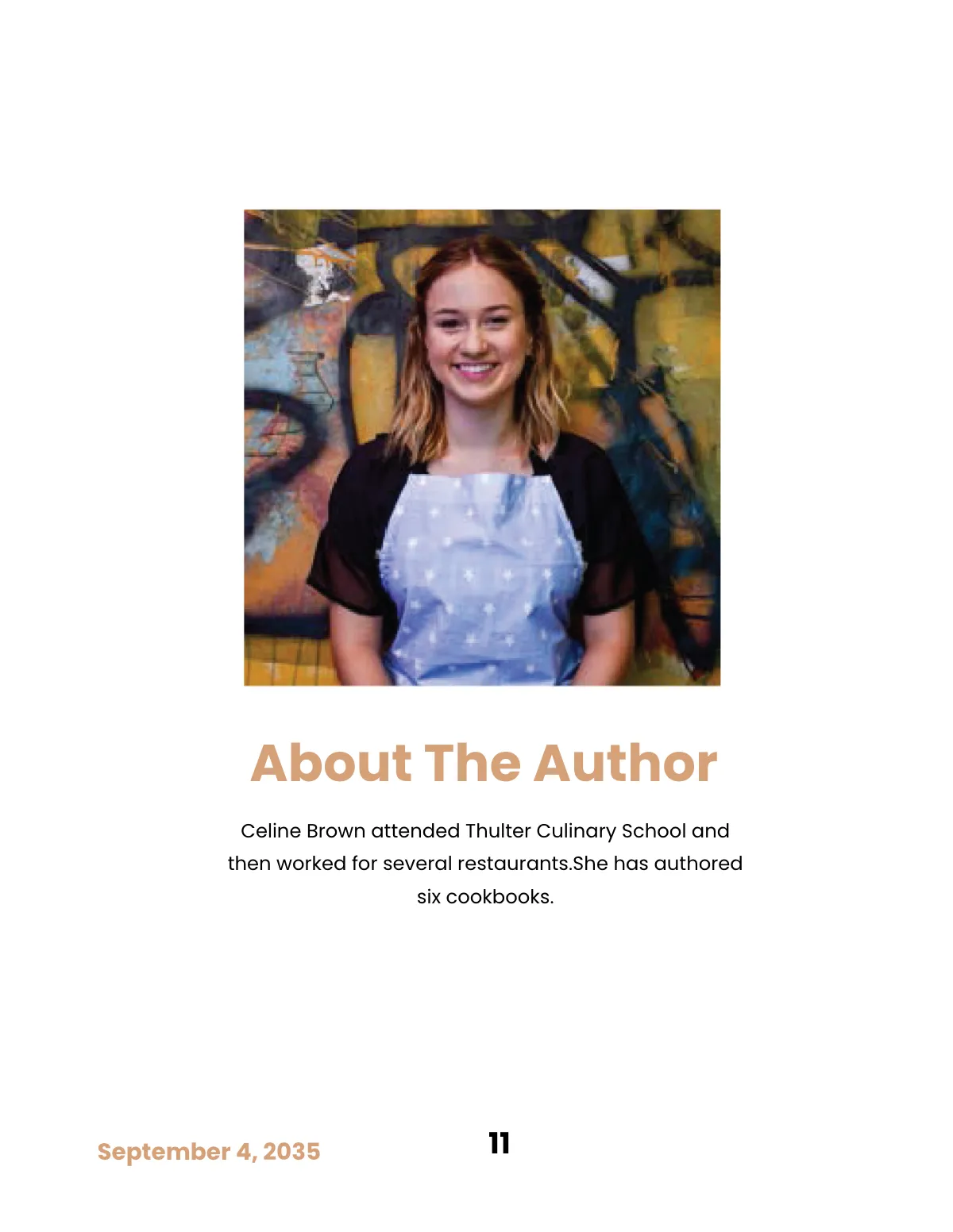 Free Minimal Online Cookbook Template to Edit Online