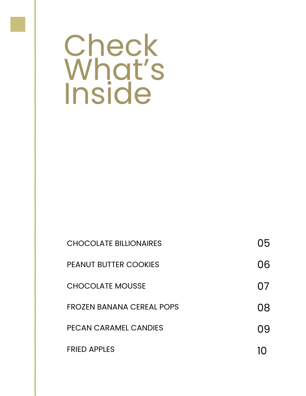 Free Elegant Online Cookbook Template to Edit Online