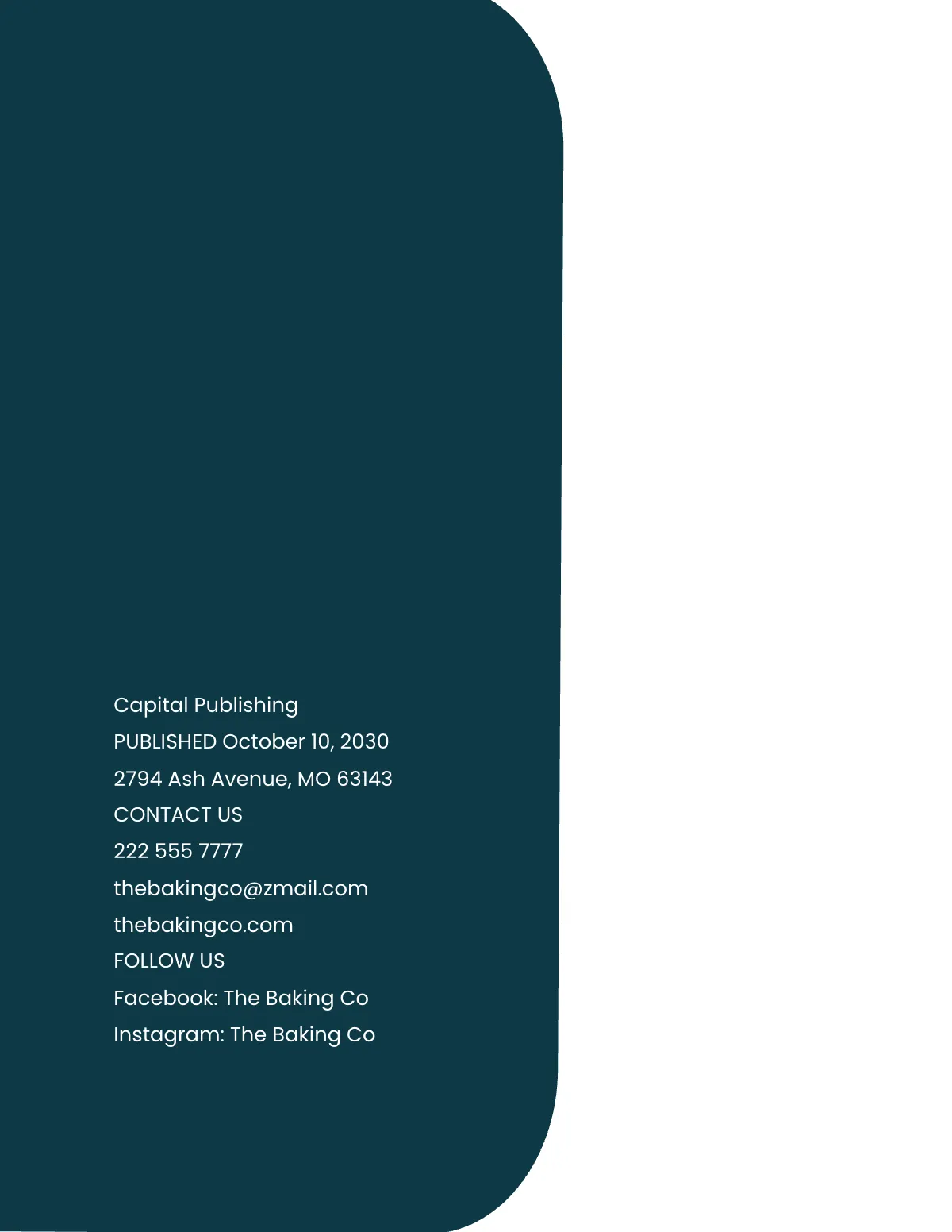 Free Elegant Online Cookbook Template to Edit Online