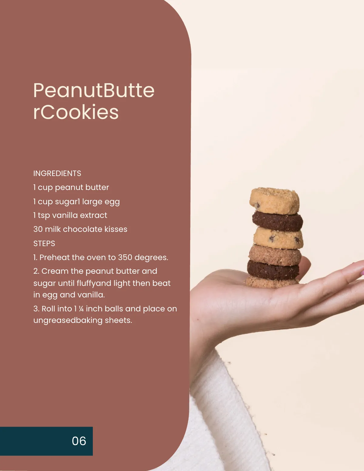 Free Elegant Online Cookbook Template to Edit Online