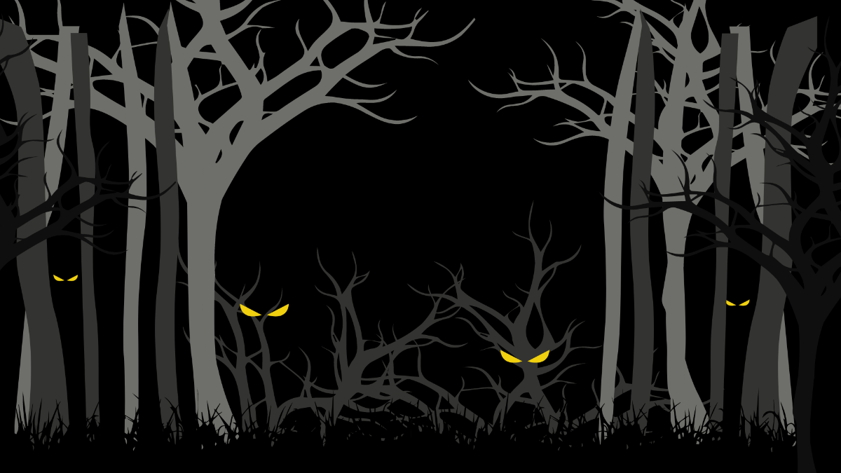 Free Scary Woods Background Template