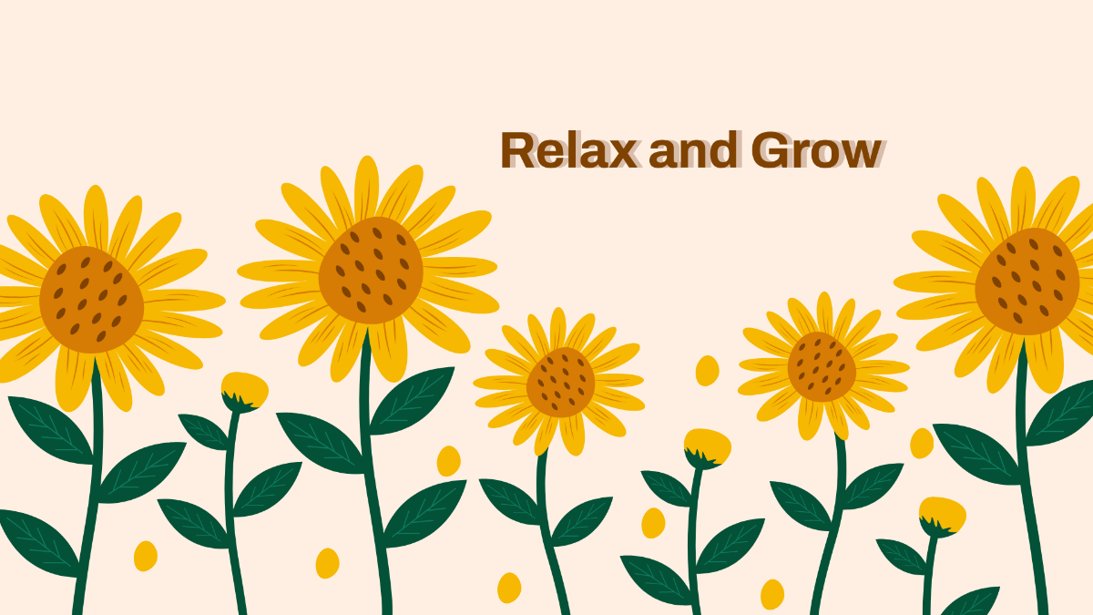 Free Inspirational Sunflower Wallpaper Template