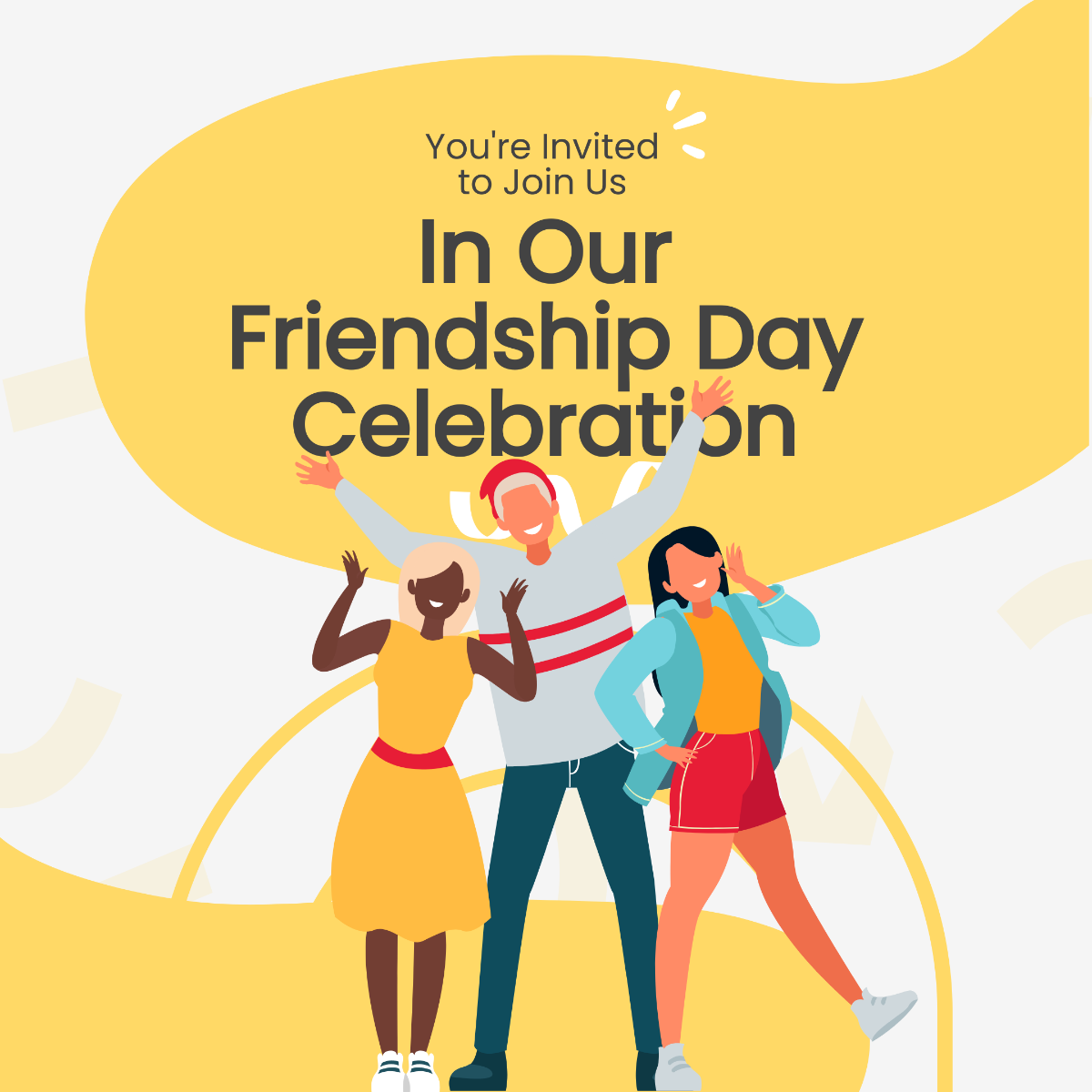 Friendship Day Celebration Instagram Post Template
