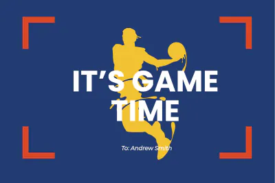 Free Elegant Basketball Card Template to Edit Online