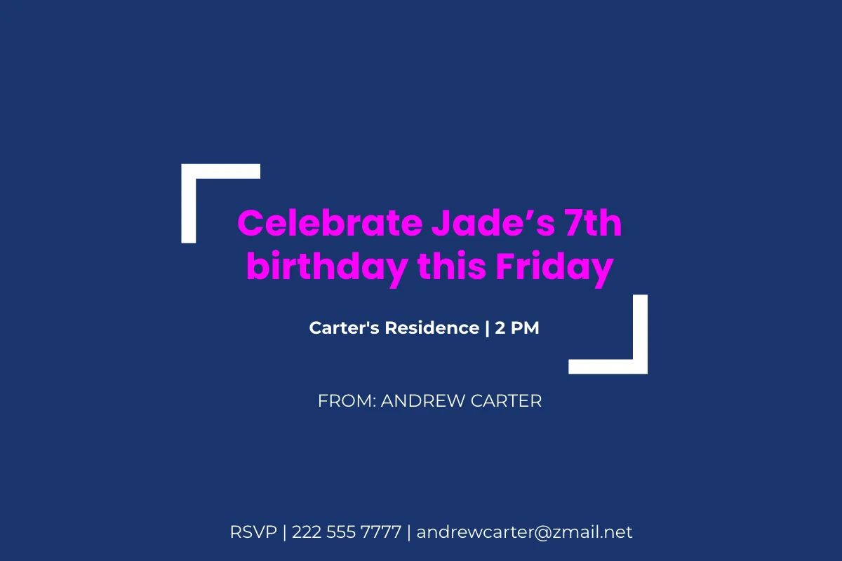 Free Basketball Party Card Template to Edit Online