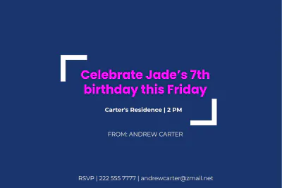Free Basketball Party Card Template to Edit Online