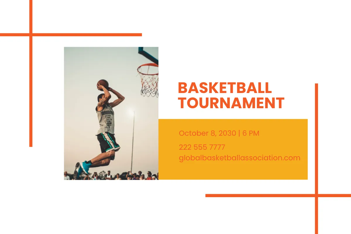 Free Basketball Sports Card Template to Edit Online