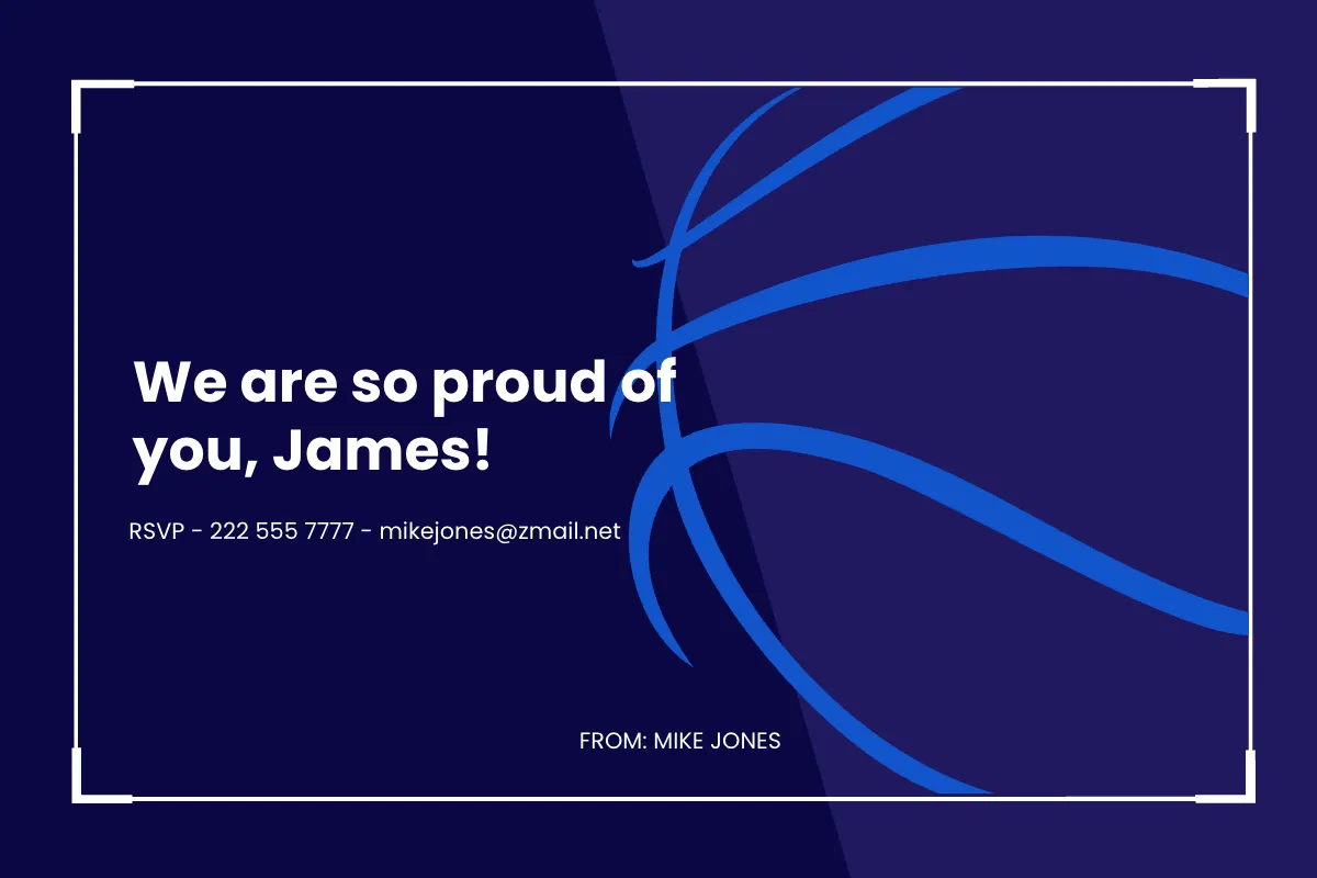 Free Basketball Player Card Template to Edit Online